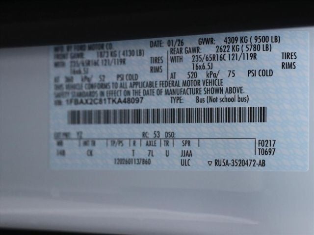 2026 Ford Transit-350 XL