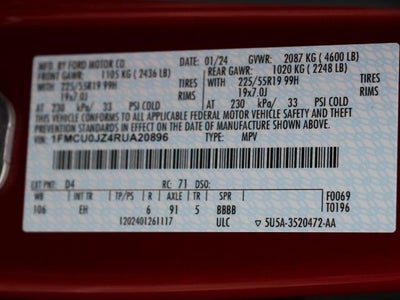 2024 Ford Escape Hybrid Platinum