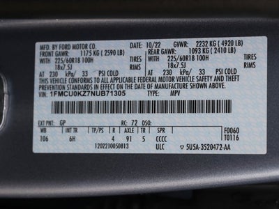 2022 Ford Escape Plug-In Hybrid SEL