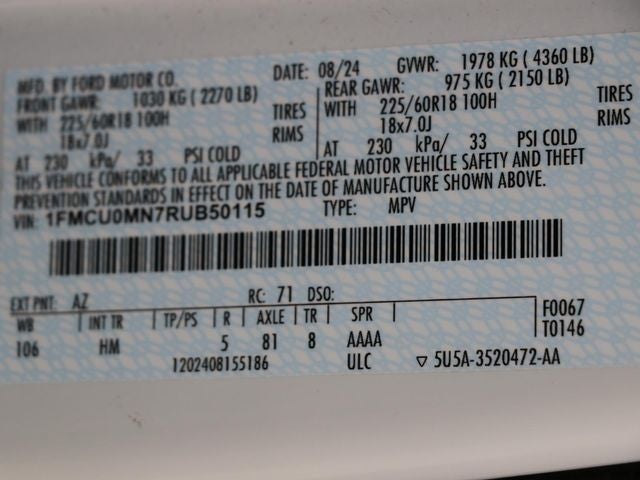2024 Ford Escape ST-Line