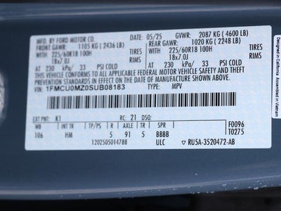 2025 Ford Escape Hybrid ST-Line