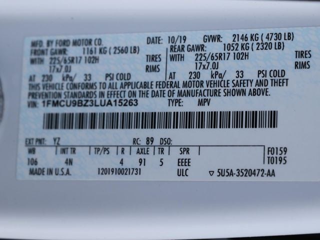 2020 Ford Escape SE Sport Hybrid
