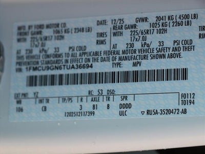 2026 Ford Escape Active