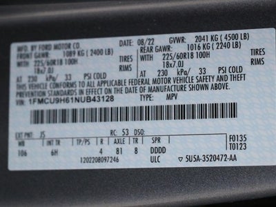 2022 Ford Escape SEL
