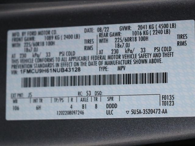2022 Ford Escape SEL