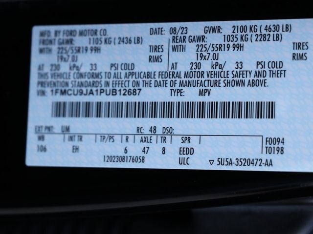 2023 Ford Escape Platinum