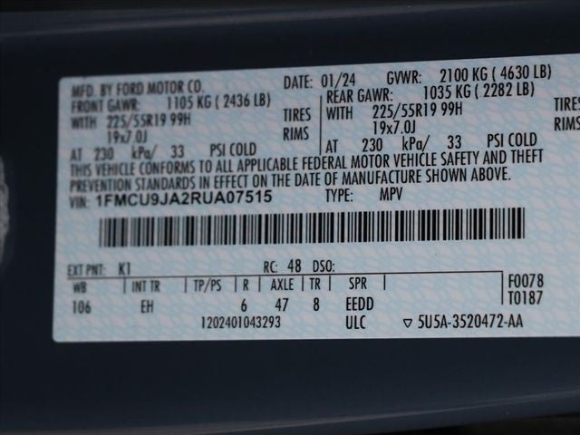 2024 Ford Escape Platinum