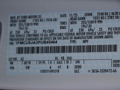 2023 Ford Escape Platinum