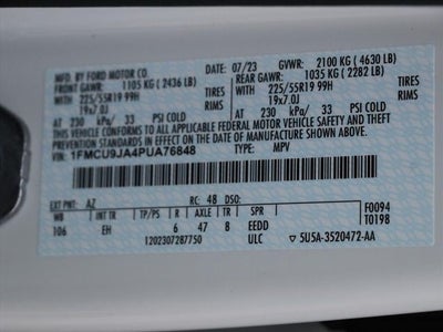 2023 Ford Escape Platinum