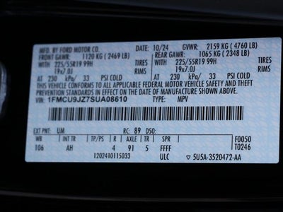 2025 Ford Escape Hybrid Platinum