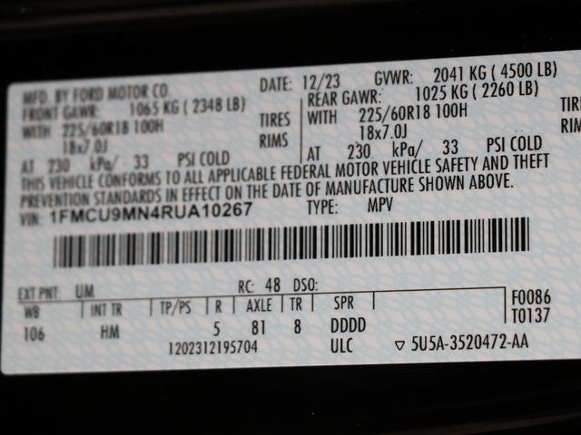 2024 Ford Escape ST-Line