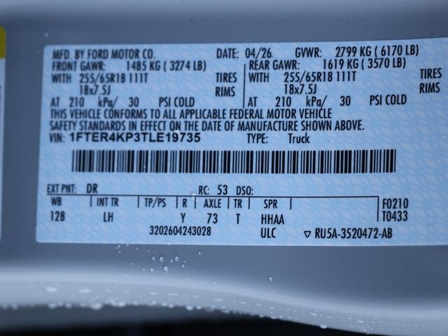 2026 Ford Ranger Lariat