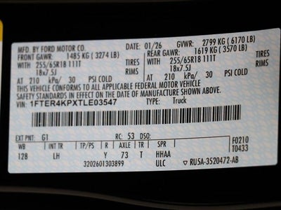 2026 Ford Ranger Lariat