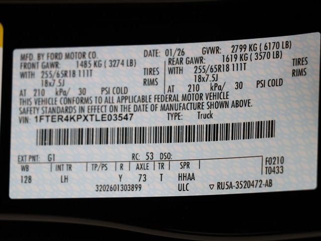 2026 Ford Ranger Lariat