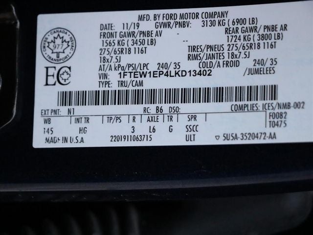 2020 Ford F-150 Lariat