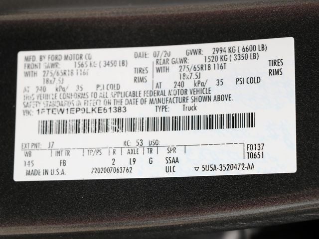 2020 Ford F-150 XLT