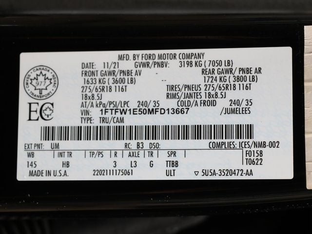 2021 Ford F-150 Lariat