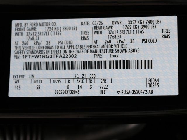 2026 Ford F-150 Raptor
