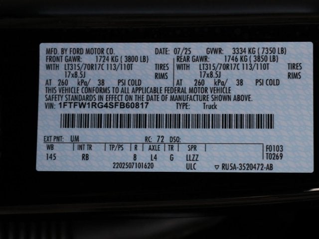 2025 Ford F-150 Raptor