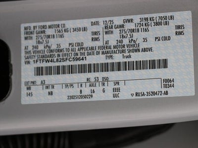 2025 Ford F-150 Tremor