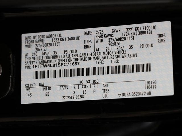 2025 Ford F-150 Lariat