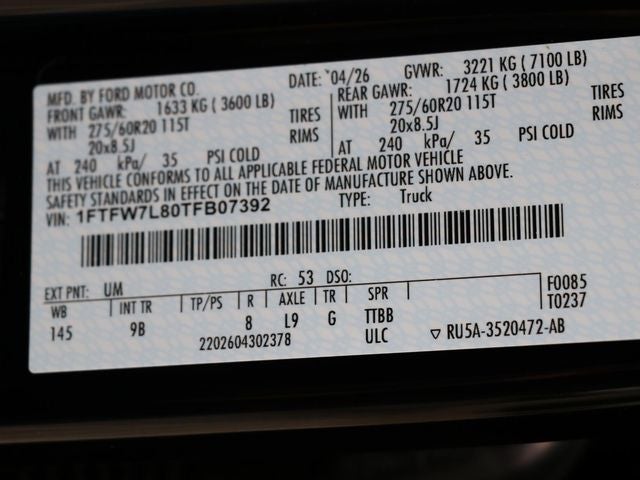 2026 Ford F-150 Platinum