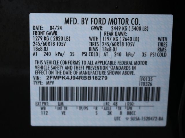 2024 Ford Edge SEL CERTIFIED
