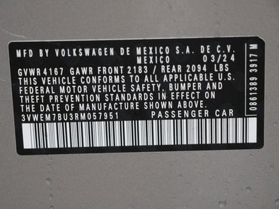 2024 Volkswagen Jetta 1.5T SE