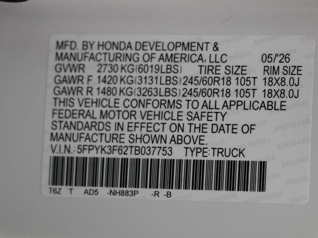 2026 Honda Ridgeline TrailSport