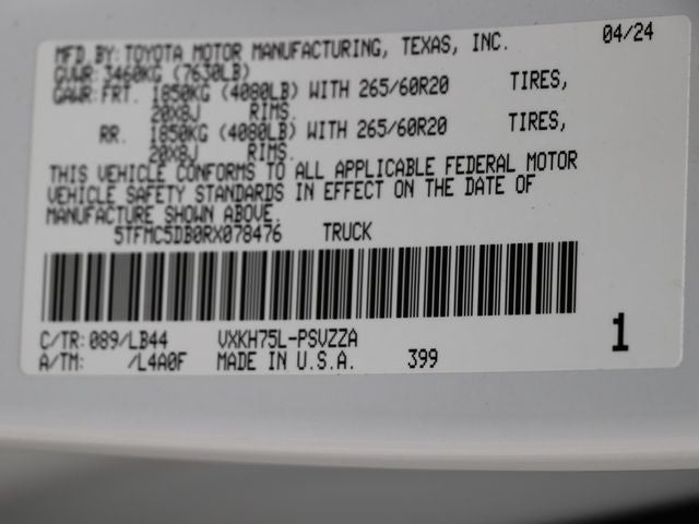 2024 Toyota Tundra Hybrid 1794 Edition