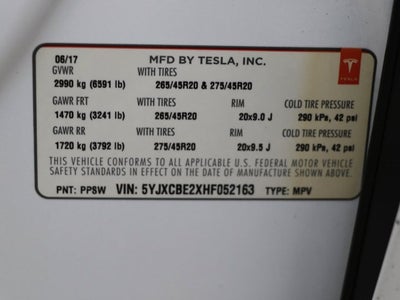 2017 Tesla Model X 75D