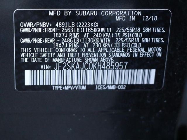 2019 Subaru Forester Sport