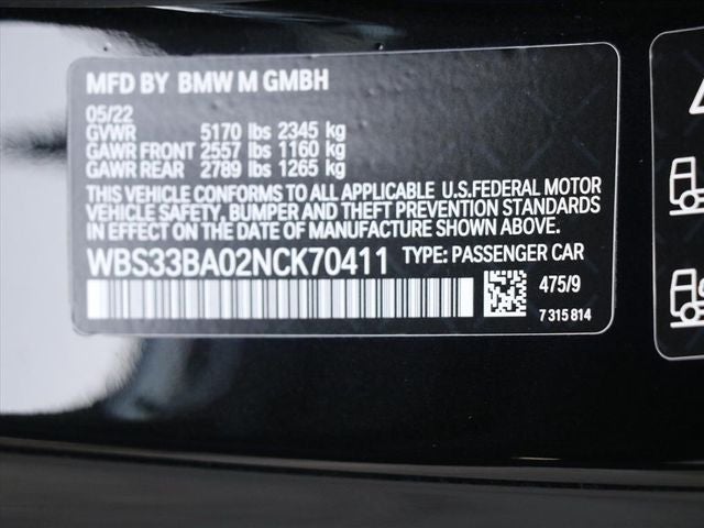 2022 BMW M4 Competition