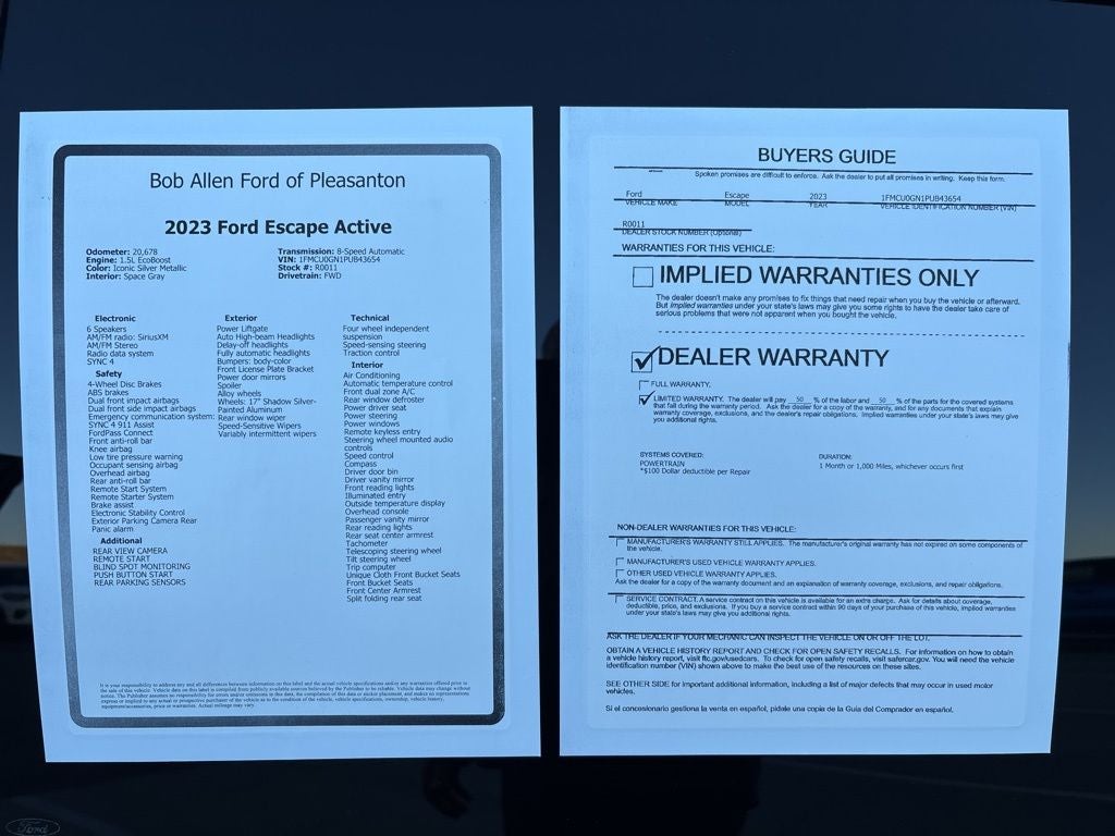 2023 Ford Escape Active