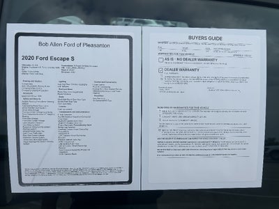 2020 Ford Escape S