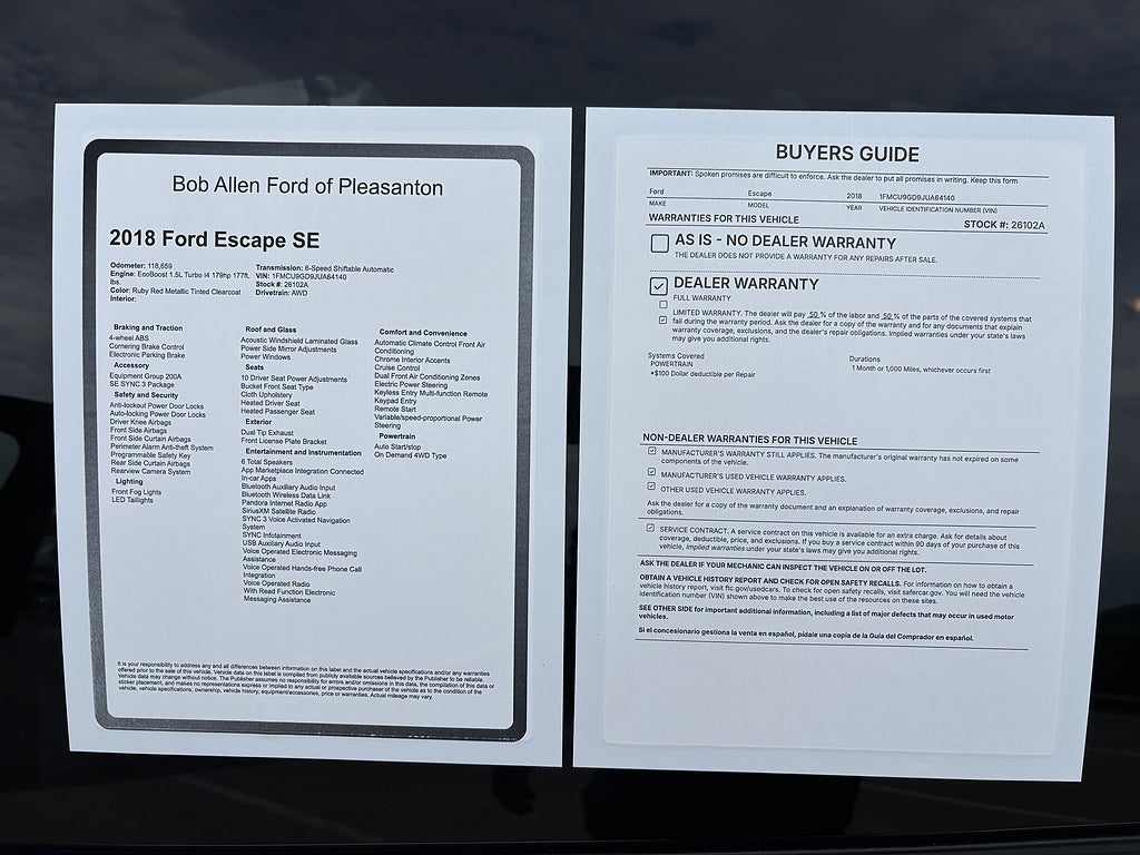 2018 Ford Escape SE