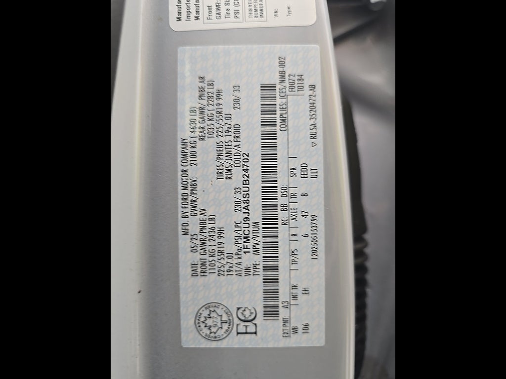 2025 Ford Escape Platinum