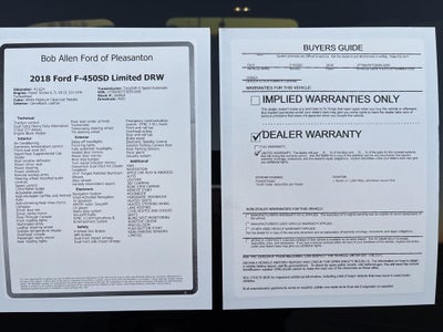 2018 Ford F-450SD Limited DRW