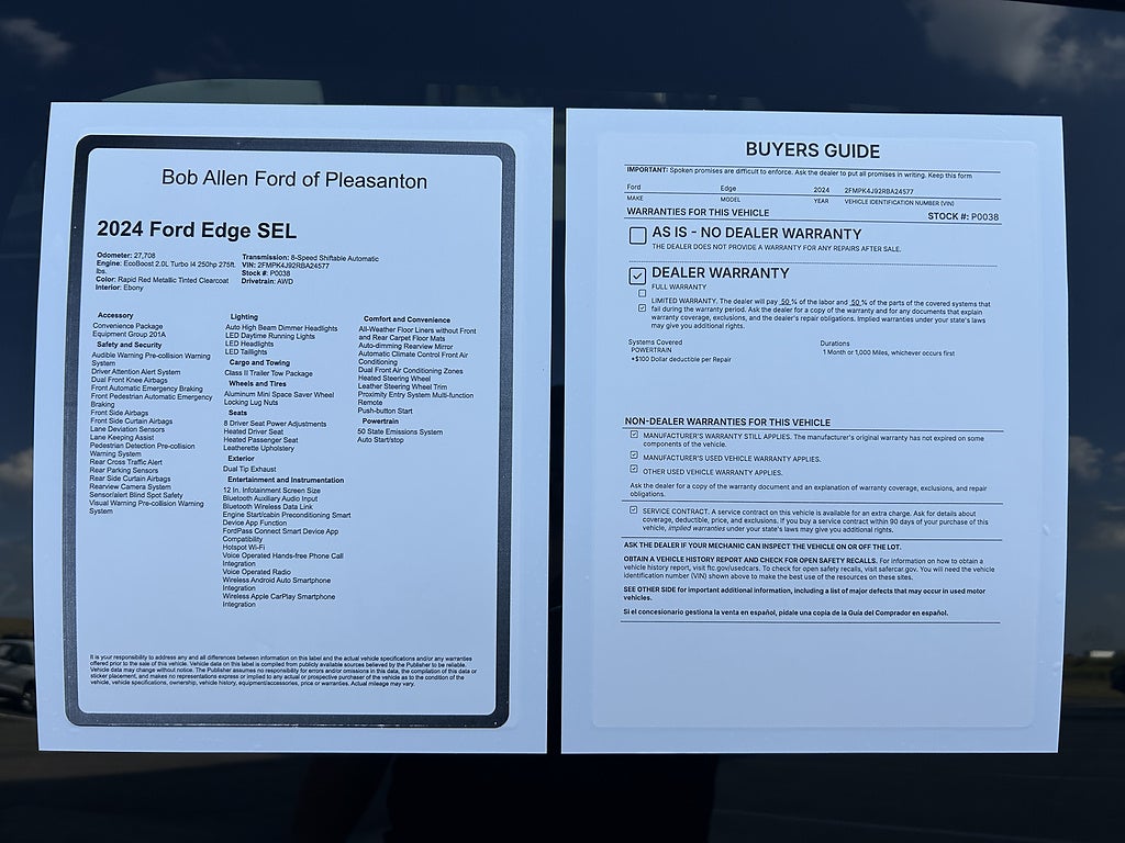 2024 Ford Edge SEL