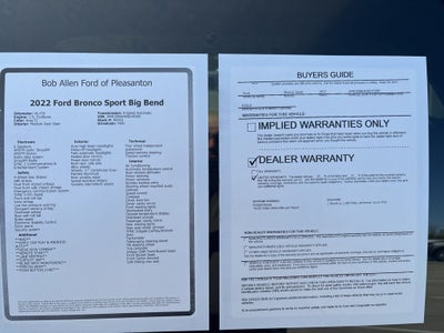 2022 Ford Bronco Sport Big Bend