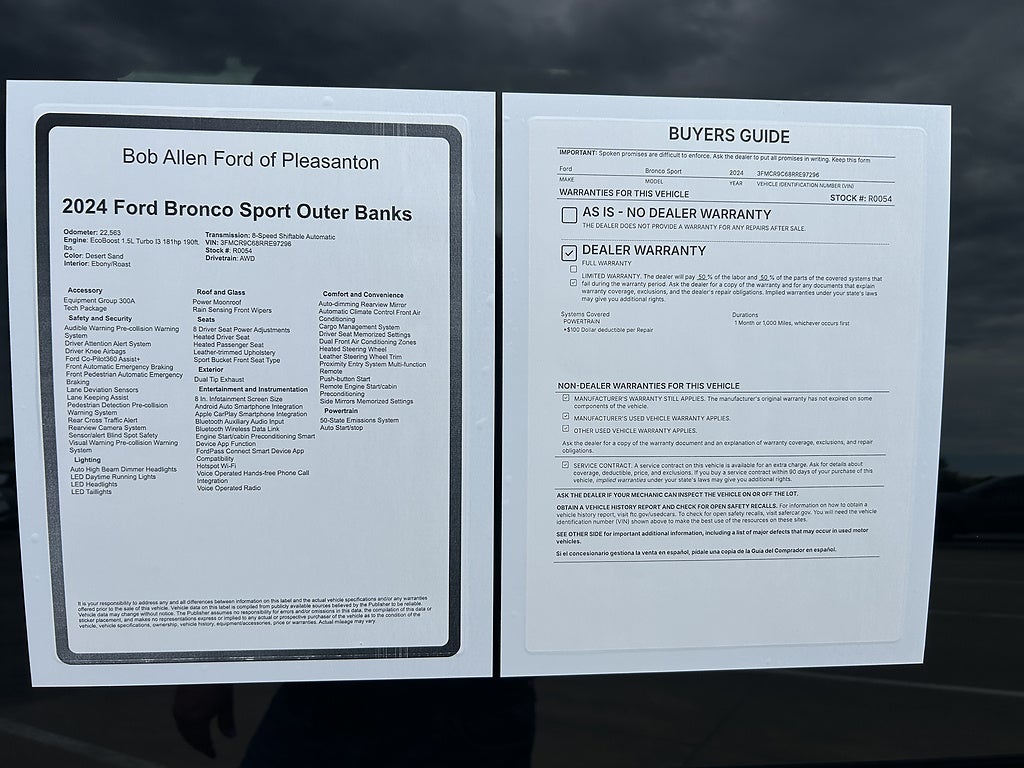 2024 Ford Bronco Sport Outer Banks