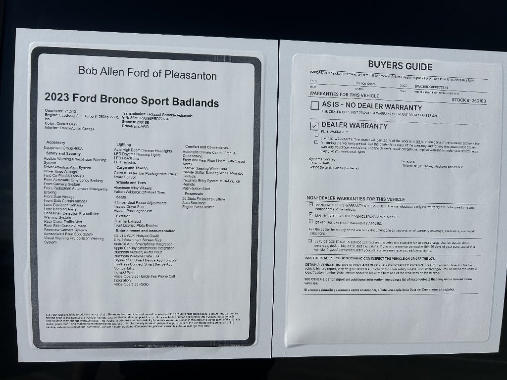 2023 Ford Bronco Sport Badlands