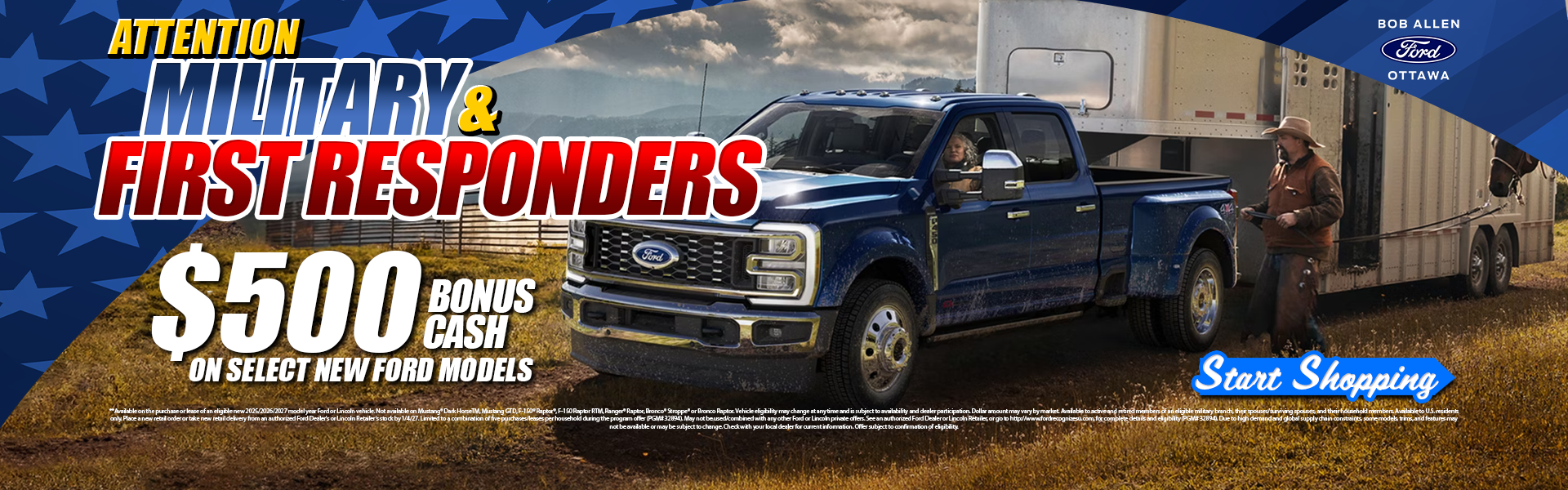 Military & First Responders get $500 at Bob Allen Ford - Ottawa in Ottawa