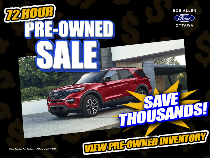 72 Hour Pre-Owned Sale