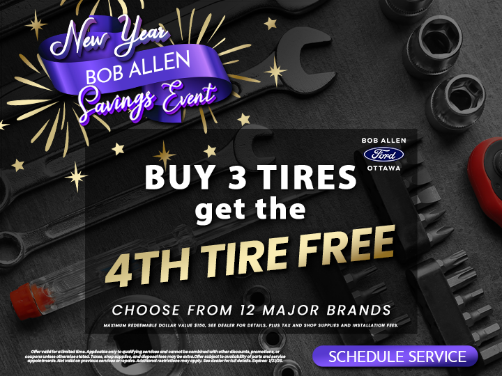 Buy 3 Tires Get the 4th Free