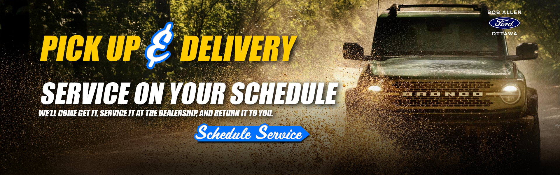 Complimentary pick-up & delivery at Bob Allen Ford - Ottawa in Ottawa KS