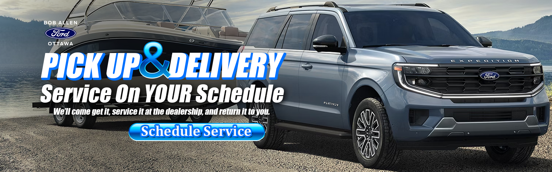 Complimentary pick-up & delivery at Bob Allen Ford - Ottawa in Ottawa KS