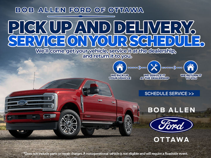 Complimentary pick-up & delivery at Bob Allen Ford - Ottawa in Ottawa KS